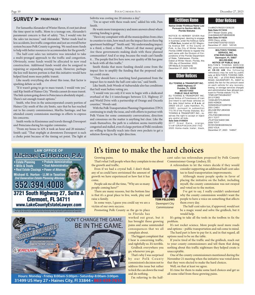 Page 10 Four Corners NewsSun