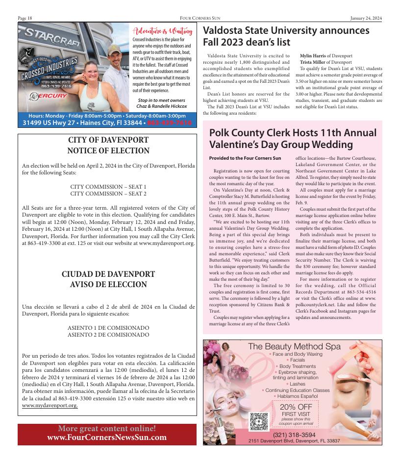 Page 18 Four Corners NewsSun