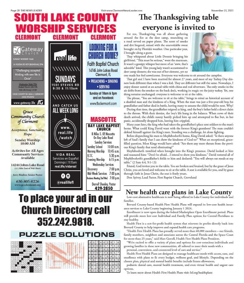 Page 20 | Clermont News Leader | Midfloridanewspapers.com