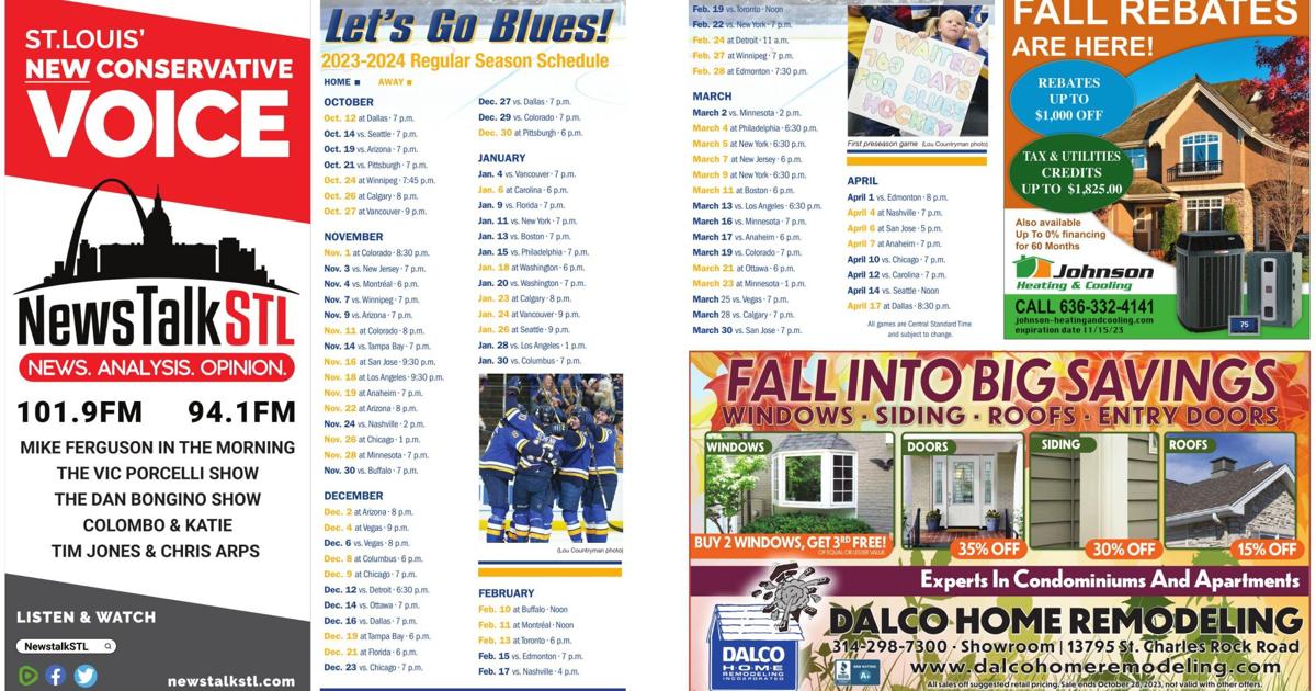 Blues Regular Season Schedule Blues Regular Season Schedule