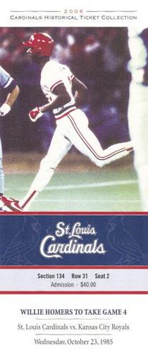 1985 Vince Coleman Game Worn St. Louis Cardinals Jersey.