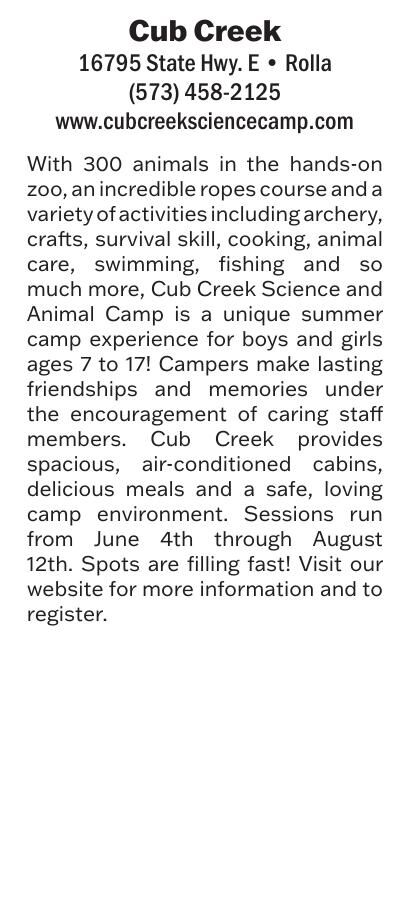 Cub Creek Camp