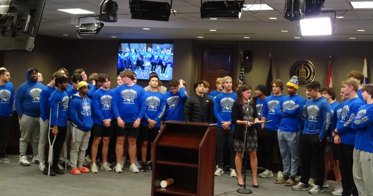 Francis Howell High football team recognized as champions on, off the