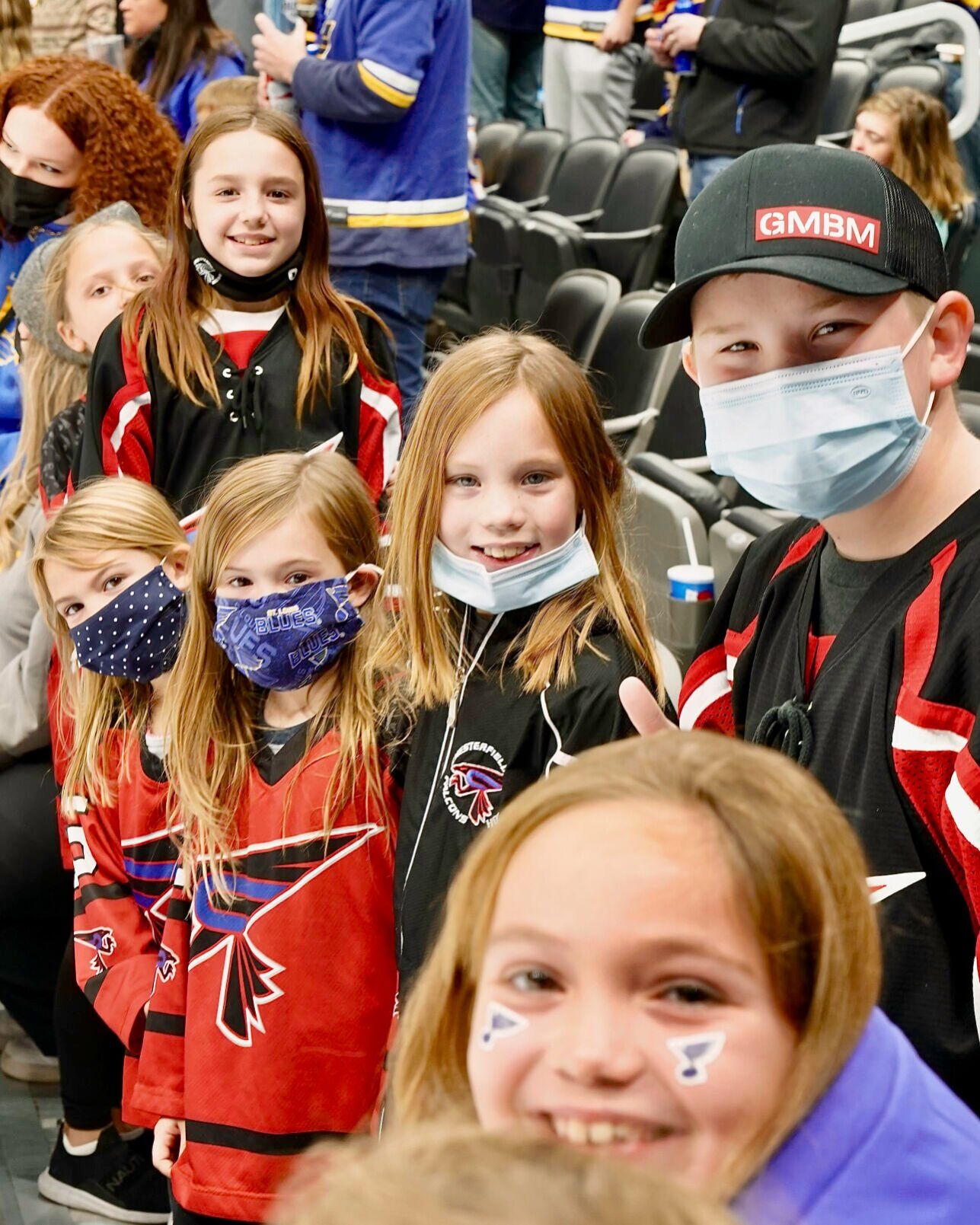 21.11.14 Chesterfield Falcons Girls Hockey at Blues Game - 2.jpeg