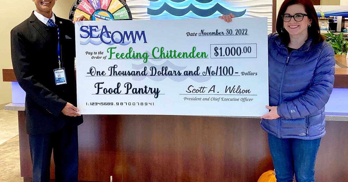 SeaComm donates to Feeding Chittenden | Local News | miltonindependent.com