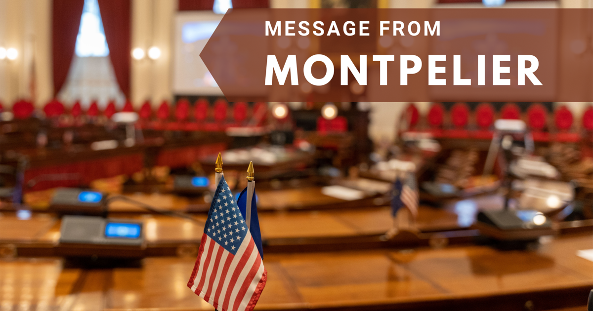 Message from Montpelier: Rep. Morgan provides update from crossover period