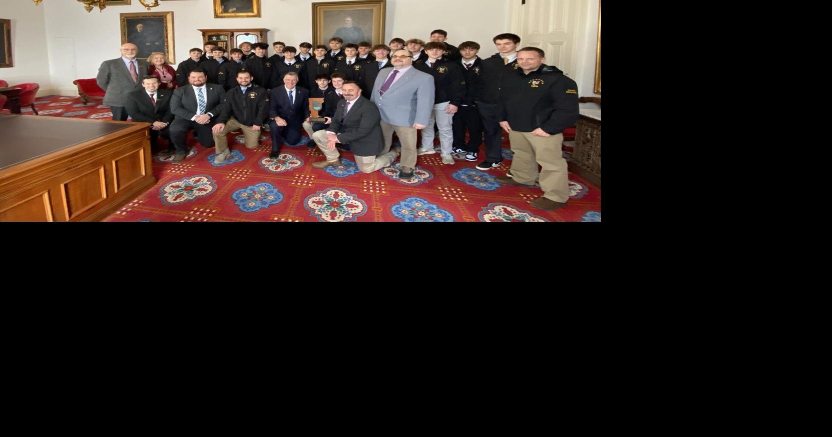Milton High School championship boys soccer team recognized at Vermont Statehouse