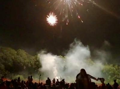 Fireworks at Milton Music Fest