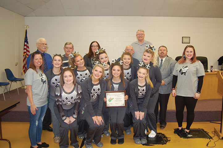 Mingo BOE honors Tug Valley cheerleaders News mingomessenger