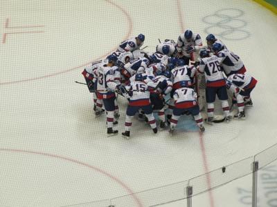 Slovakia_vs_Latvia__Canada_Hockey_Place.._Slovakian_team_is_getting_jazzed_up_before_the_game..