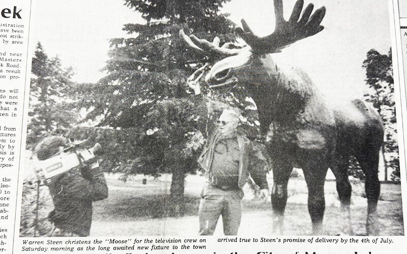 Moose Lake moose still stands guard | News | mlstargazette.com