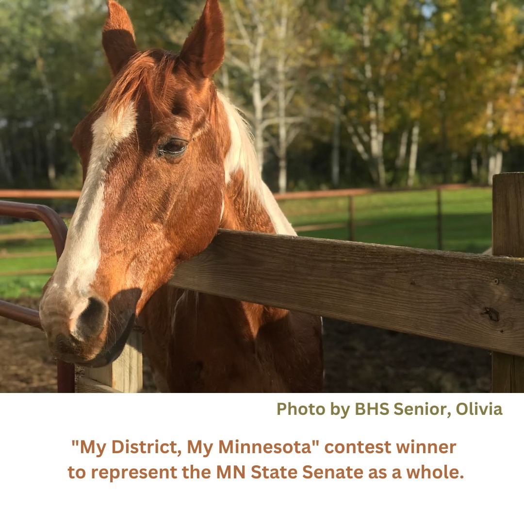 Barnum senior’s photo chosen for “My District, My Minnesota” News