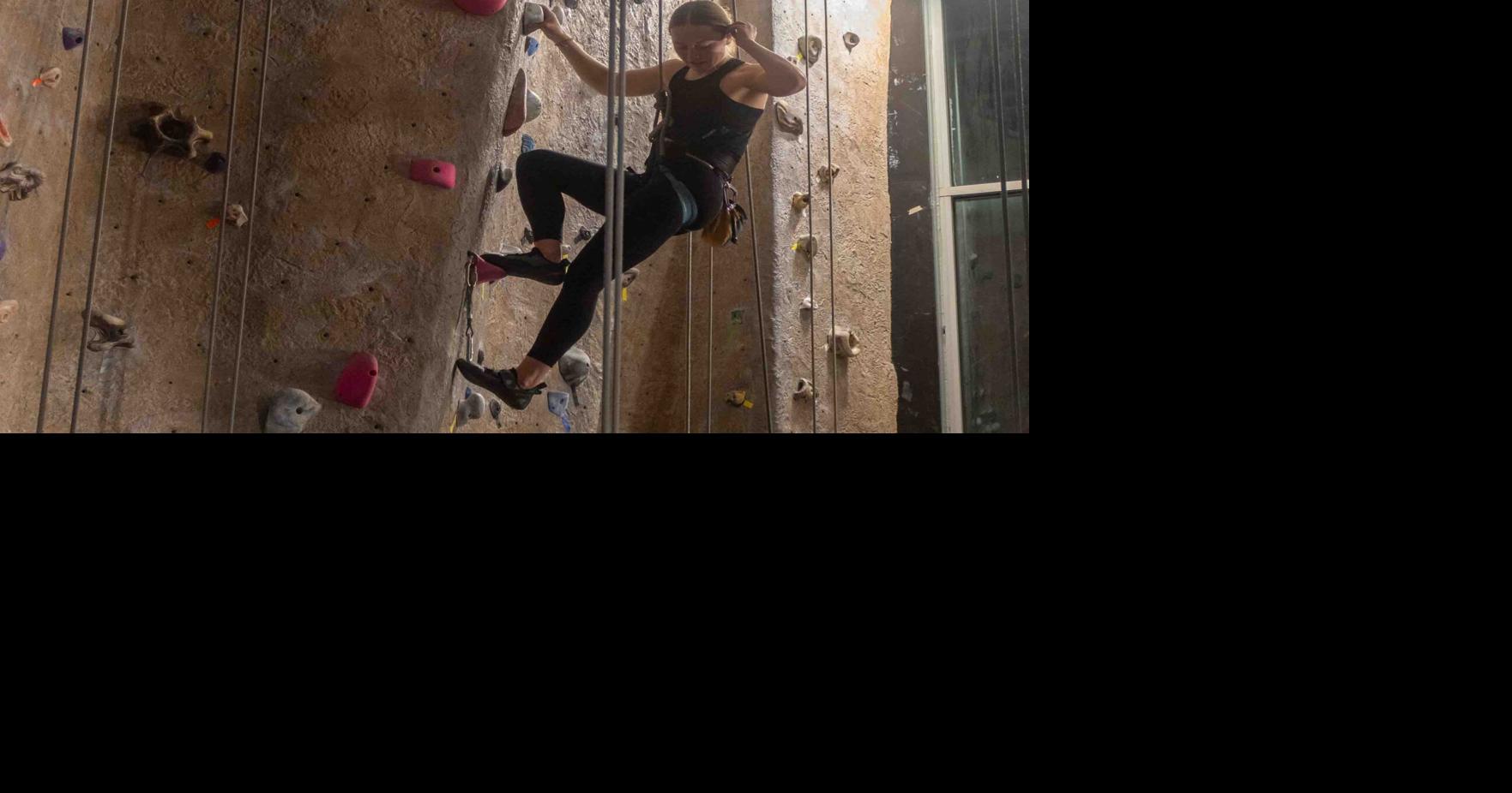 New climbing routes in the rec center have students stumped and pumped