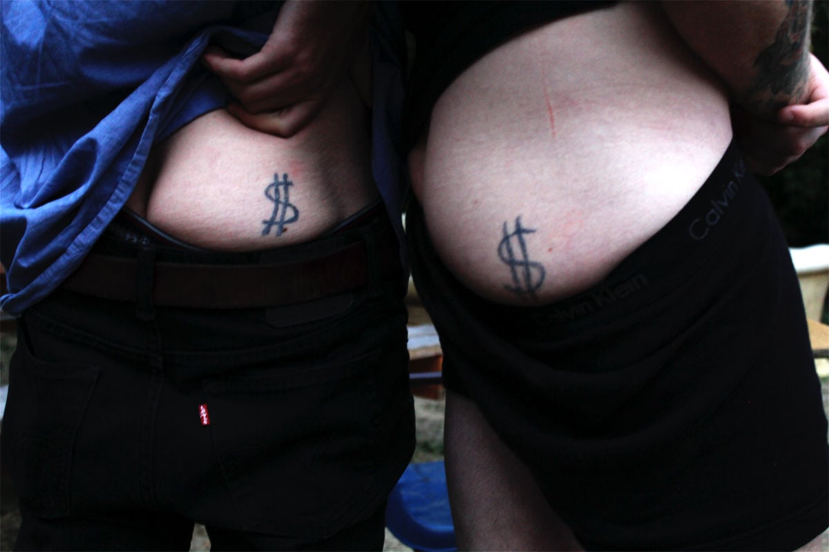 S Dollar Sign Temporary Tattoo (Set of 3) – Small Tattoos