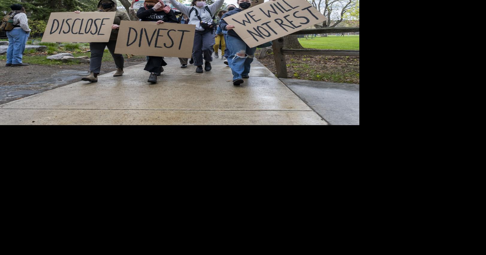 Protesters walk out, march on UM campus in solidarity with Palestinians News