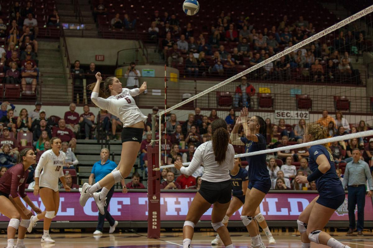 Griz Volleyball Continues Hot Big Sky Start With Narrow Win Over Cats Sports Montanakaimin Com