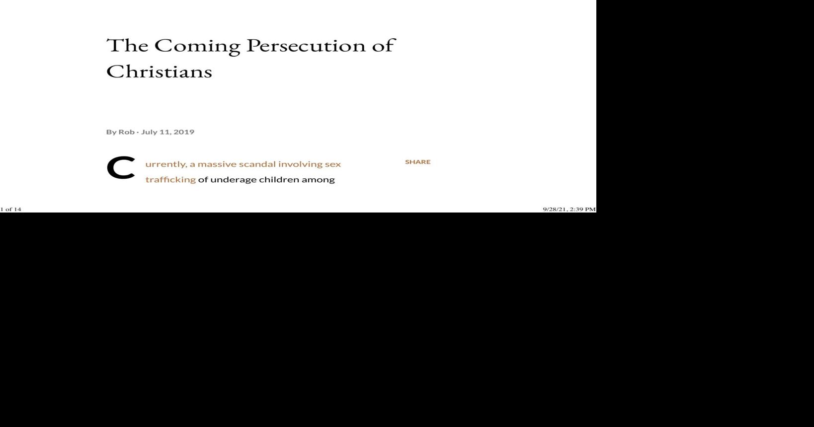 The Coming Persecution of Christians | News | montanakaimin.com