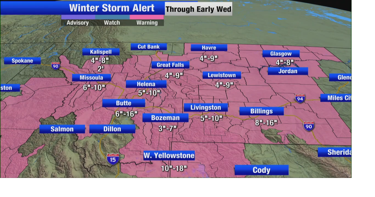 A major winter storm is expected across all of Montana | Montana Local ...