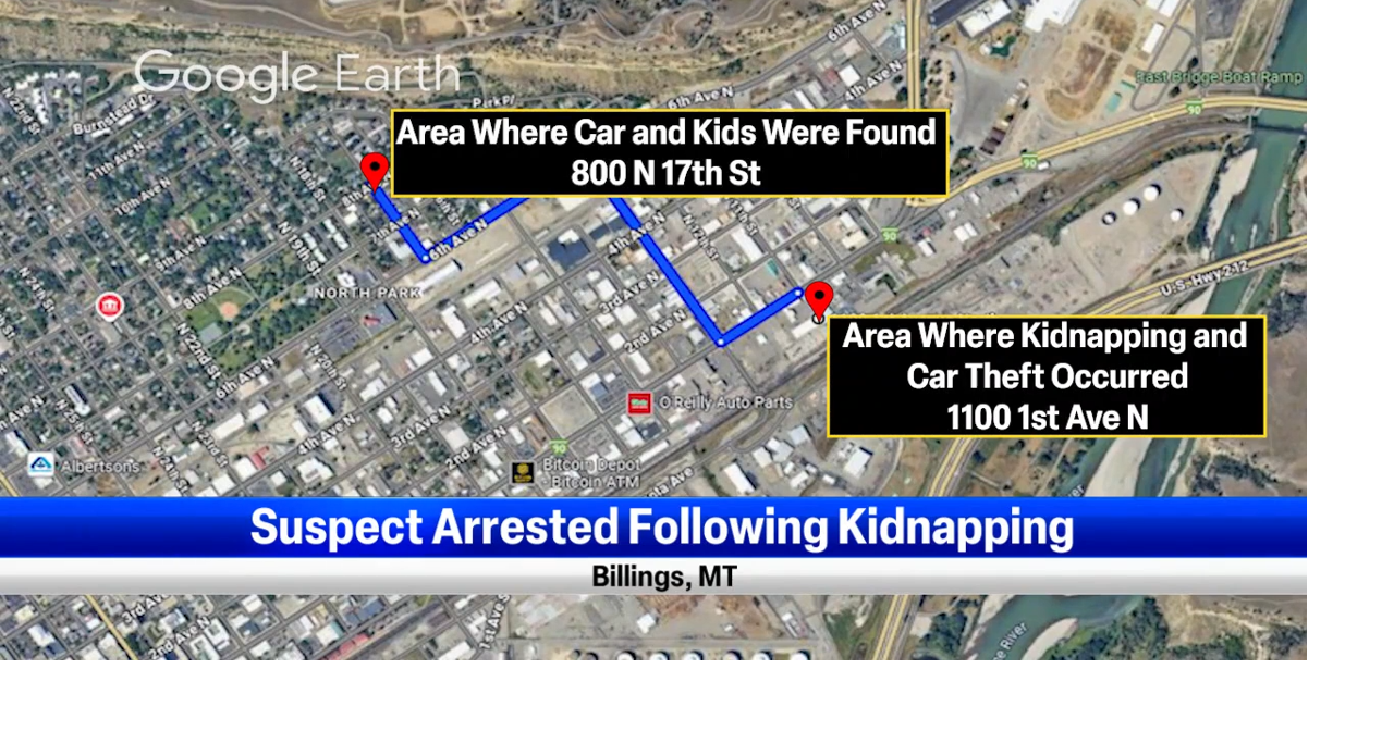 Kidnapping and car theft investigation in Billings Montana News