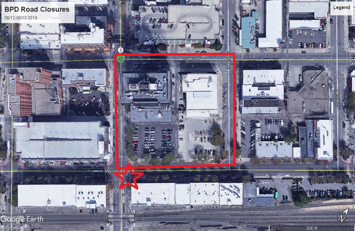 2022 Billings Traffic Map
