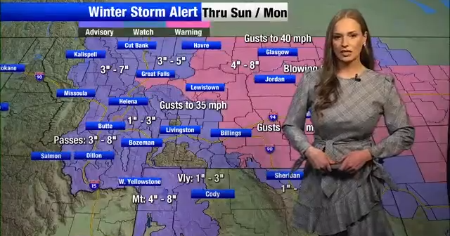Mt Weather Sign Winter weather alerts continue with incoming snow | Montana Local ...