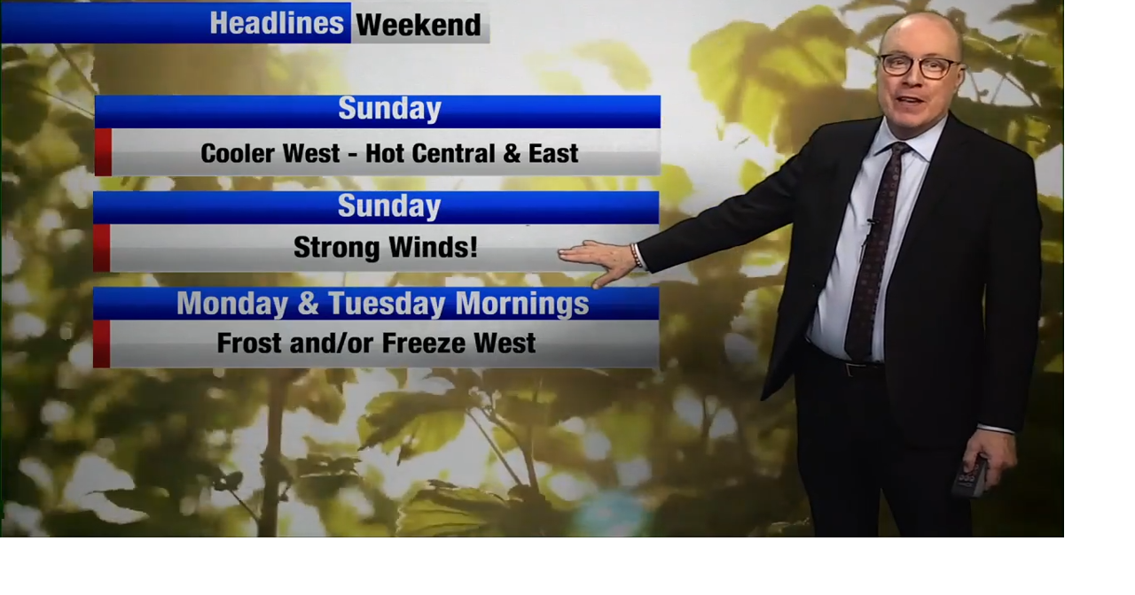 Strong cold front brings a major weather transition Sunday across