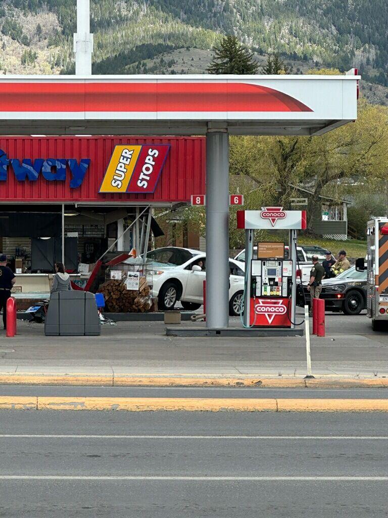 Car drives into Butte gas station market Butte News