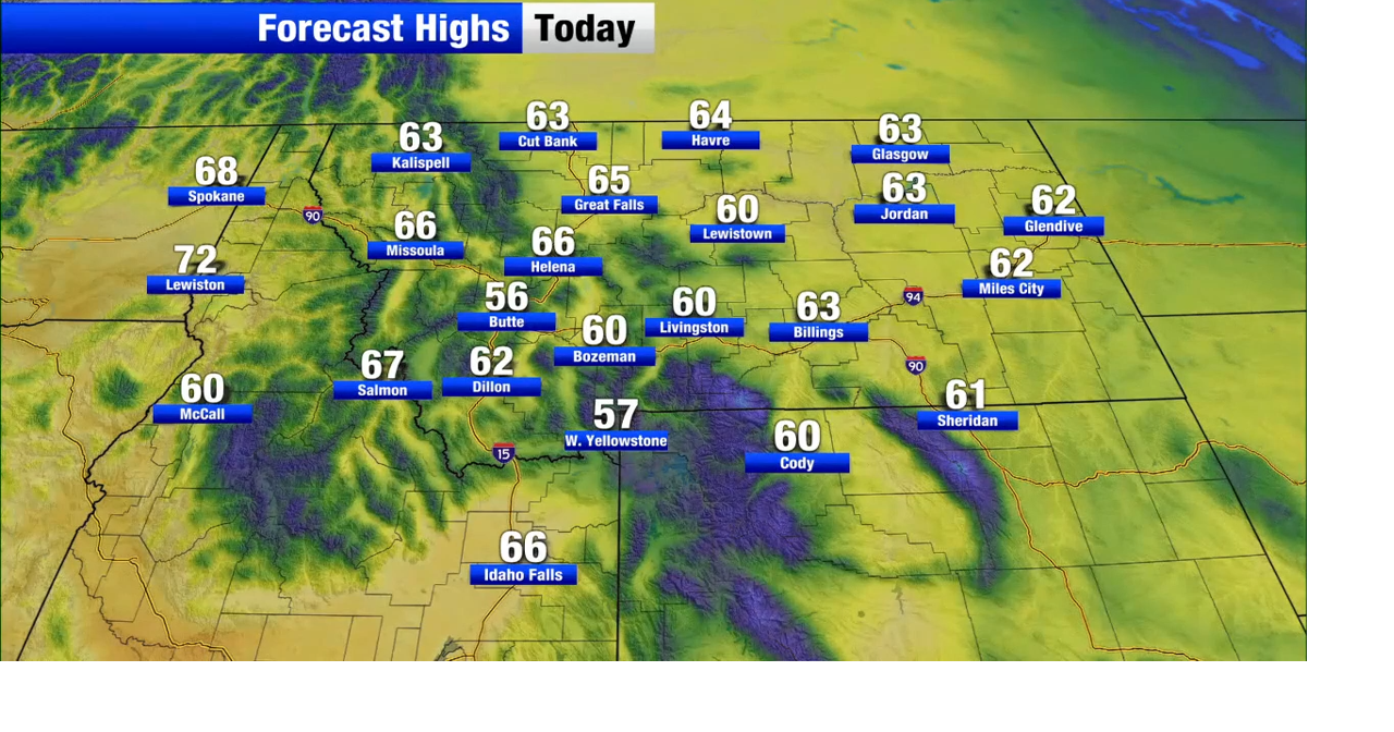 Calm day with active weather on the way in Montana Montana Local