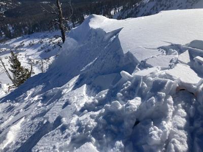 Southwest Montana mountain ranges under large avalanche danger
