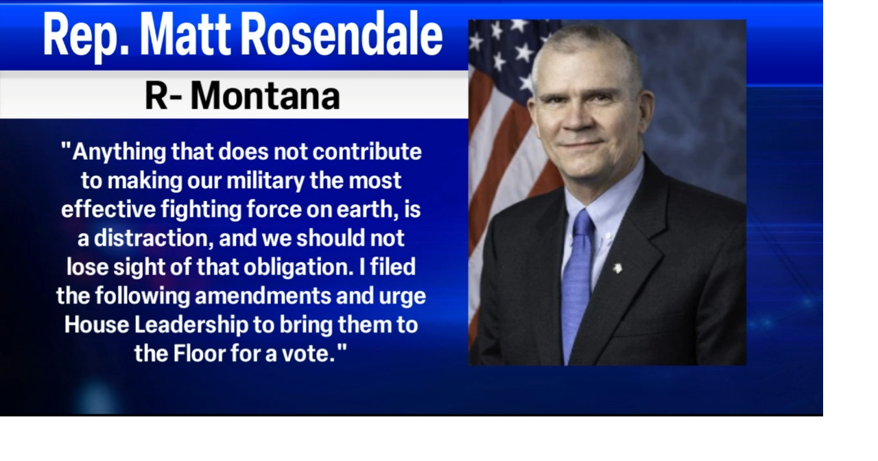 Rep. Rosendale introduces amendment to restrict transgender healthcare