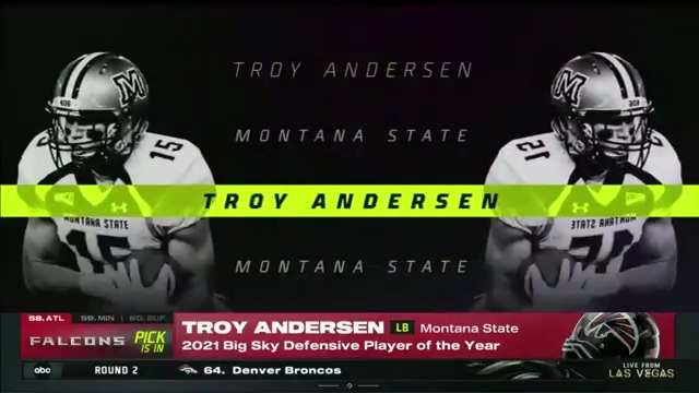 Falcons Draft Montana State LB Troy Andersen in Round 2