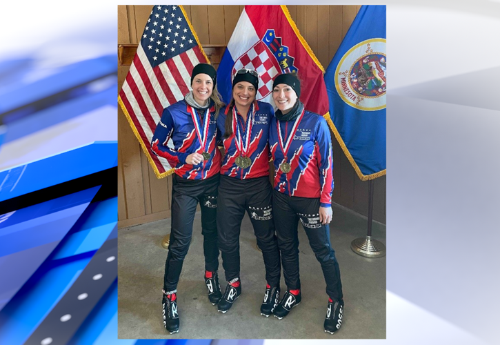 Three Soldiers from the Montana National Guard biathlon team