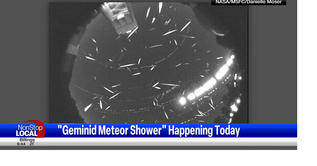 "Geminid meteor shower" happening Thursday Montana News