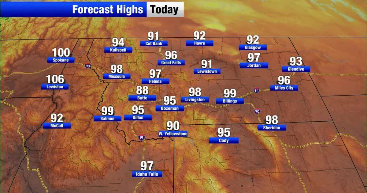 Mt Weather Sign Red flag warnings, extreme heat and severe storms impact Montana and ...