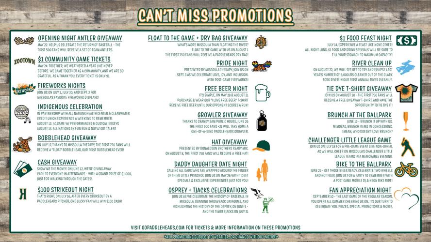 Missoula PaddleHeads Promos