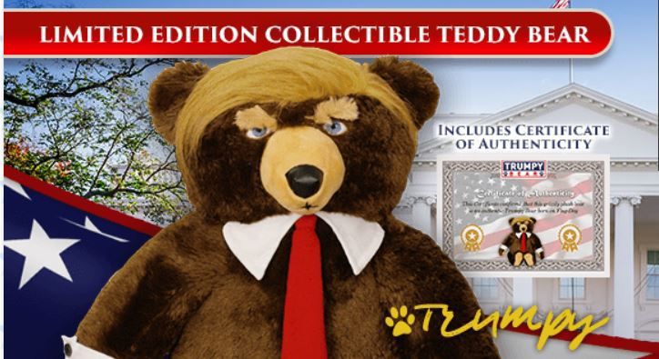 Donald Trump Bear Plush Stuffed Toys USA Campaign Teddy Limited Edition Gift 