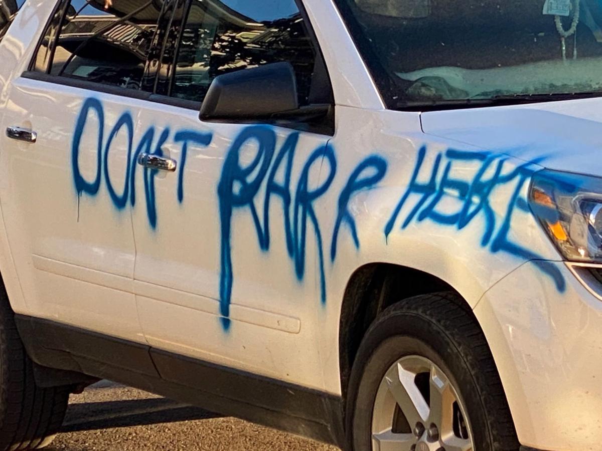 Vehicles Vandalized Spray Painted In Missoula Neighborhood Abc
