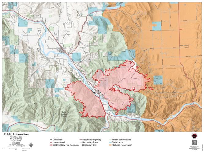 River Road East Fire Over 50 Percent Contained Kalispell News 0802