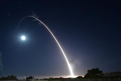 Minuteman III intercontinental ballistic missile launches in operational test