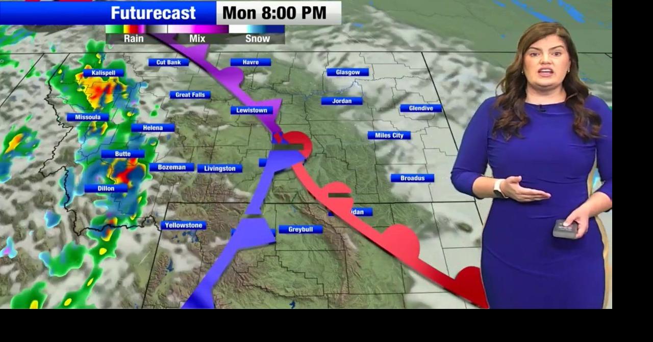 A cold front arrives in western Montana bringing areas of rain and snow ...
