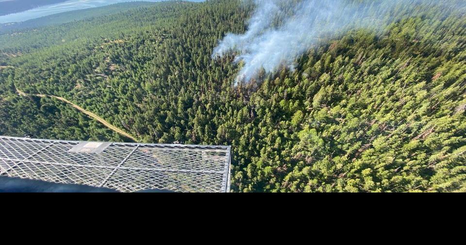 Lightning sparks fire north of Elmo Fire Fires