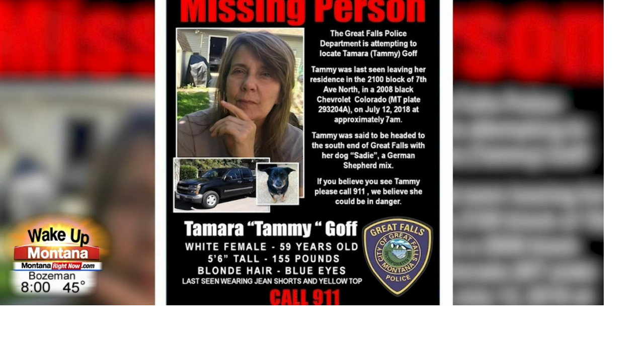Search for Tammy Goff appears to be over NonStop Local Great Falls