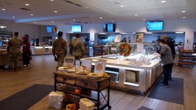 Airmen at Elkhorn Dining Facility