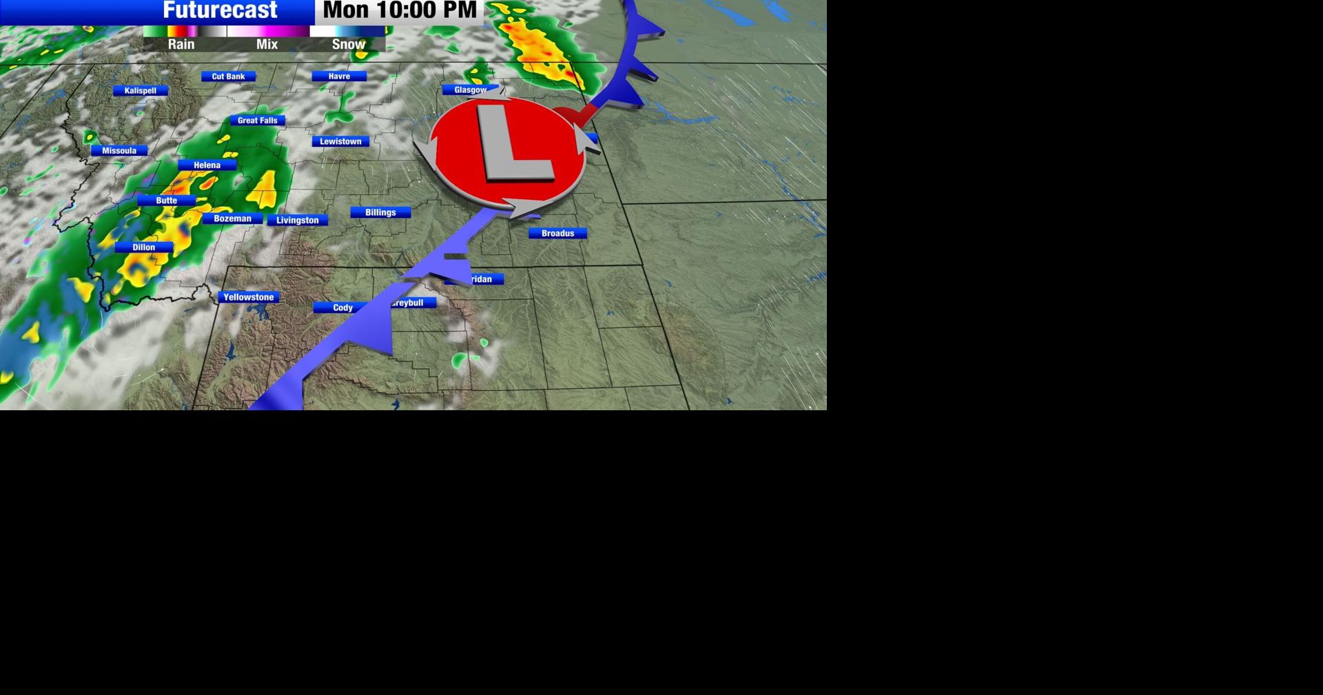 Strong to severe storms in the northeast and snow in the southwest ...