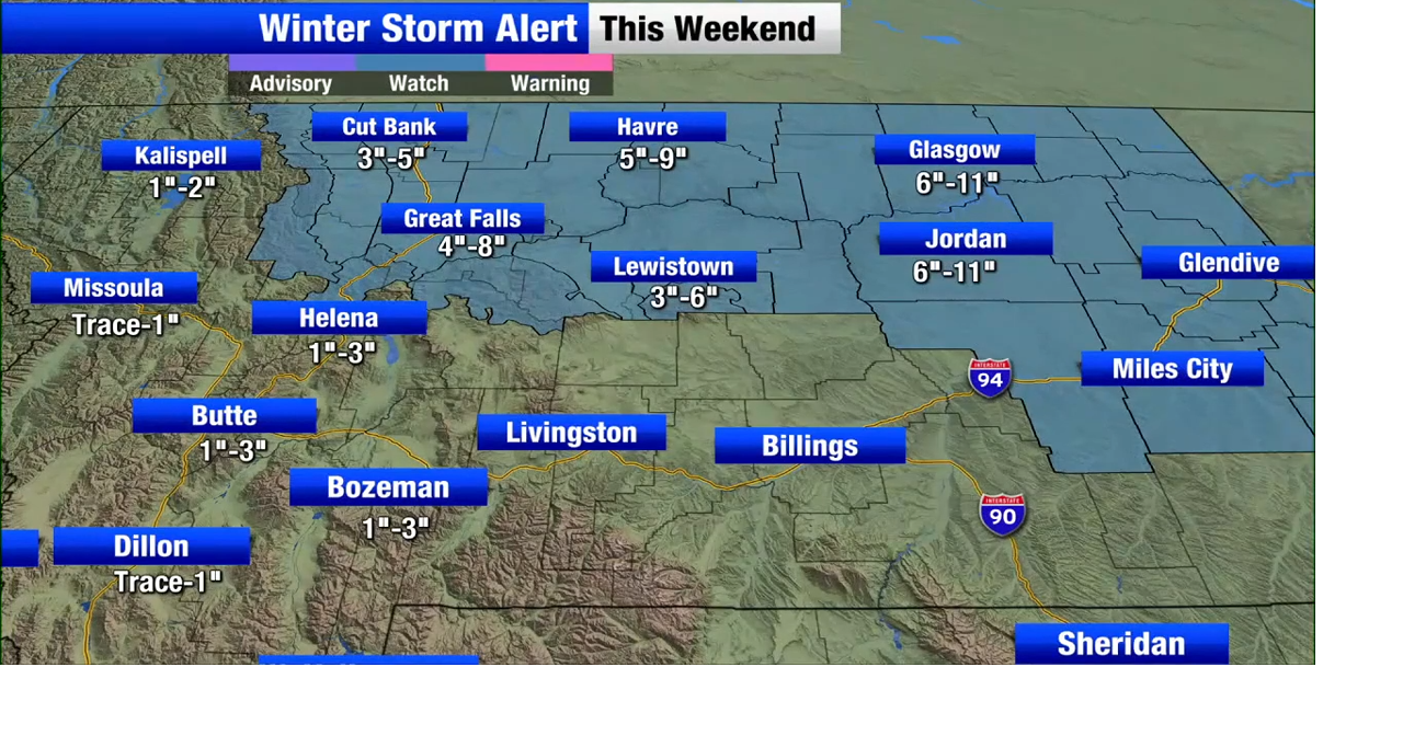 Major winter storm east of the divide this weekend | Montana Local ...