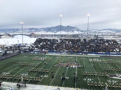 Montana State University’s “Spirit of the West” looks for donations to Frisco, Texas