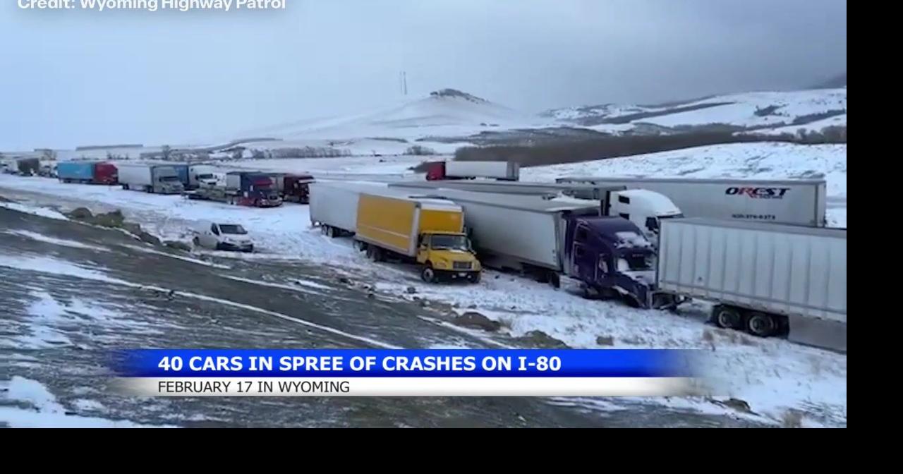 Wintry roads cause spike in car crashes in Montana and Wyoming