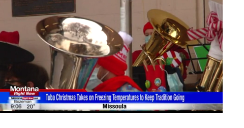 Tuba Christmas 2022 Missoula Tuba Christmas Keeps Annual Tradition Going, Despite Cold Temperatures |  Abc Fox Missoula | Montanarightnow.com