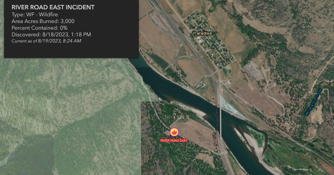 River Road East Fire increases by 3,000+ acres, burning 16,790 acres total - Vimarsana News
