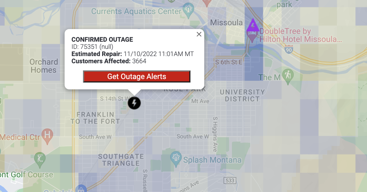 More than 3,600 with power outages in Missoula Missoula News